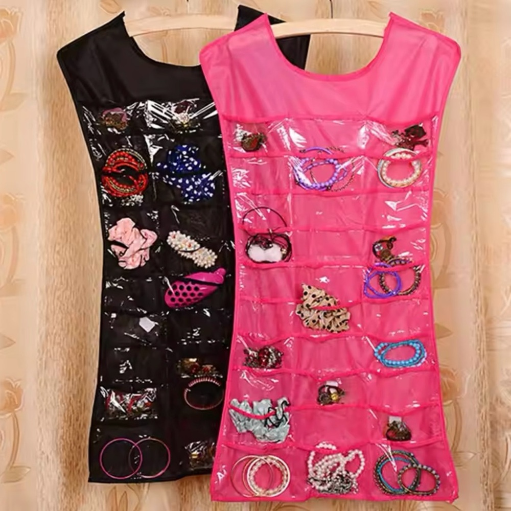 1pc Creative Dress Shaped 2 sides Jewelry Holder